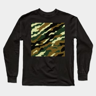 Camouflage Army Pattern, a perfect gift for all soldiers, asg and paintball fans! #44 Long Sleeve T-Shirt